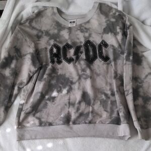 AC/DC Monochrome Tie-Dye Sweatshirt